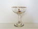 Babycham Glass, Vintage Babysham Glasses, Champagne Saucer, Coupe Stemware Deer Gold Rim, 1970s Wedding Decor Cocktail Party, Christmas 