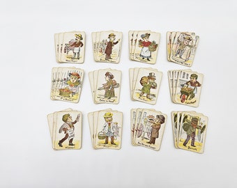 Vintage Cries of London Snap Cards, Street Peddlers, Victorian Characters
