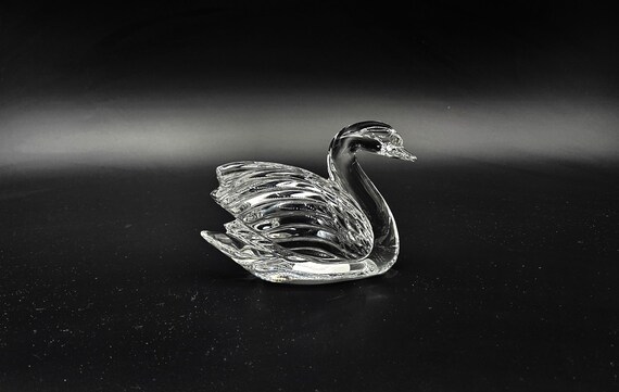 Vintage Waterford Glass Swan, Stunning Lead Crystal Bird