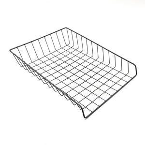 Vintage Grey Metal Wire Tray, Hago NOS Wire Desk In-Tray Basket, Retro 1960s New Old Stock Paper Tray, Office Filing Tray, Magazine Storage