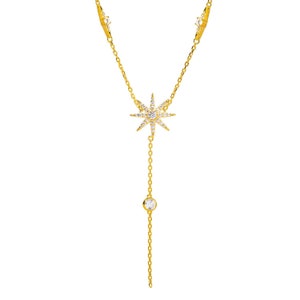 Stellar Radiance Gold & Diamond Necklace