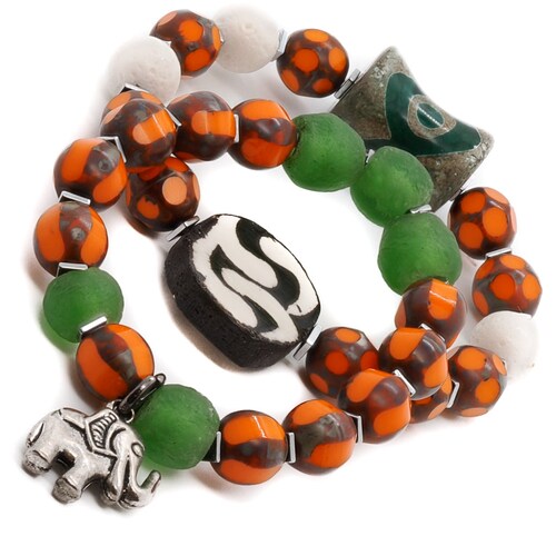 High quality Elephant African Bracelet Set