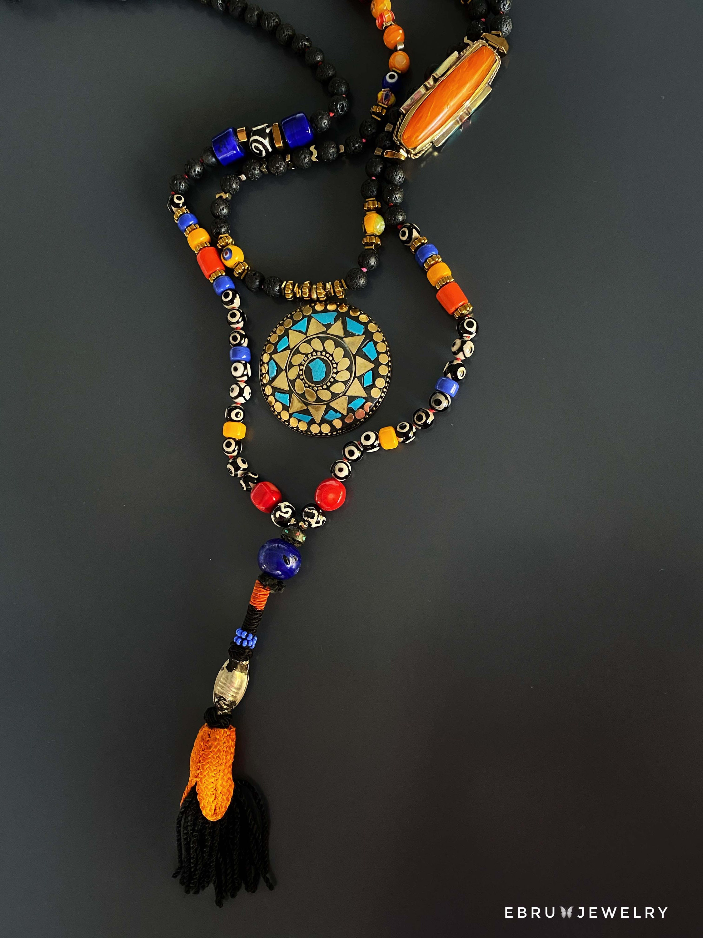 Nepal Pendant Necklace Etsy