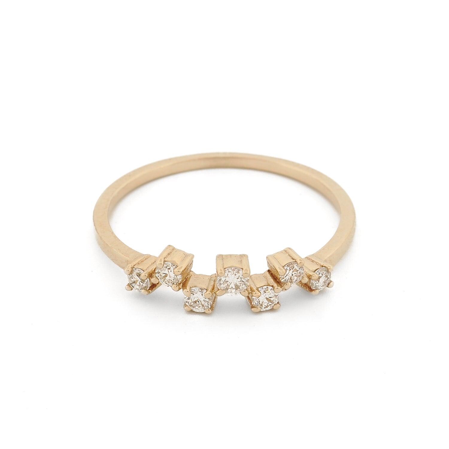 Diamant Tanz Gold Ring