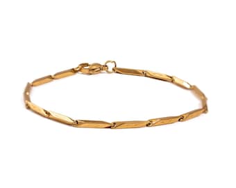 Goldene Stärke Herren Kettenarmband