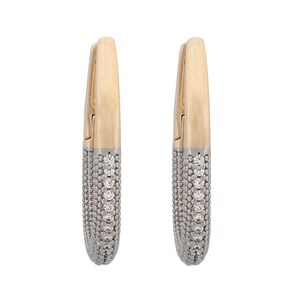 Pave Diamonds gouden oorringen