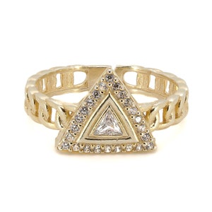 Gold Vermeil Diamond Ring