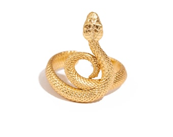 Eternal Serpent Gold Wrap Ring