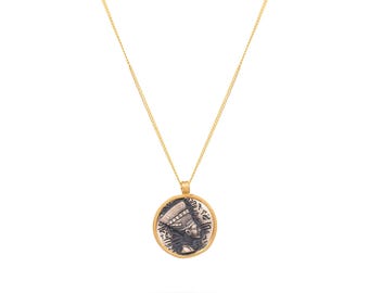 Eternal Grace Nefertiti gouden en zilveren ketting