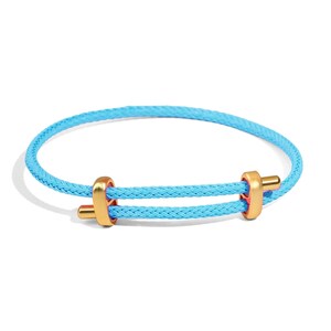 Sky Glow Adjustable Gold Rope Unisex Bracelet