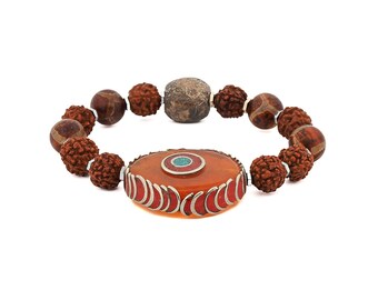 Prayer Beads Rudraksha Meditation Mala Bracelet