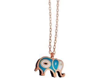 Rose Gold Elephant Necklace