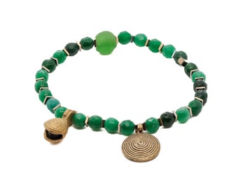 Green Energy Spiral Anklet