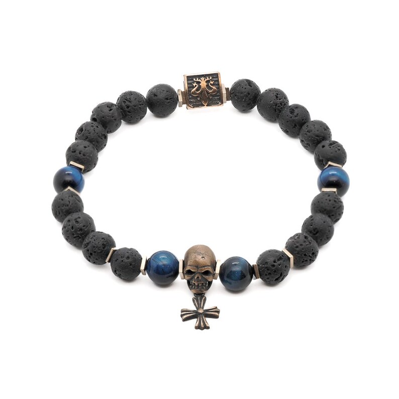 Skull Fleur de Lis Bracelet Bracelets