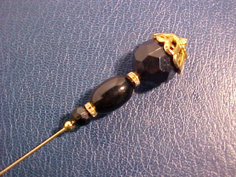 FREE shipping in the United States. 3 Vintage Style HAT PINS Super Fancy Tops