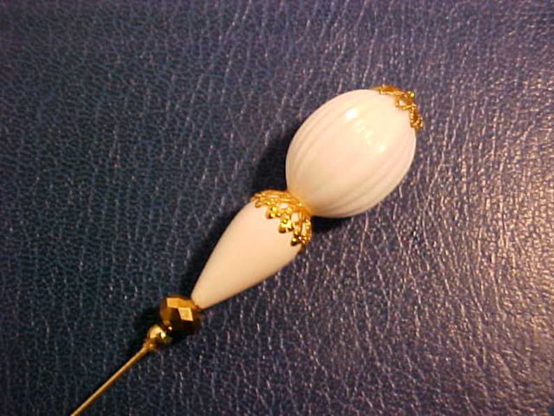 FREE shipping in the United States. 3 Vintage Style HAT PINS Super Fancy Tops