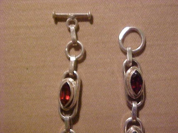 REDUCED Bracelet, Multy Gems in Sterling Silver, … - image 3