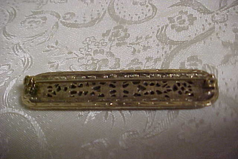 Gold Toned Vintage Bar Pin. FREE Shipping in the United States Etsy