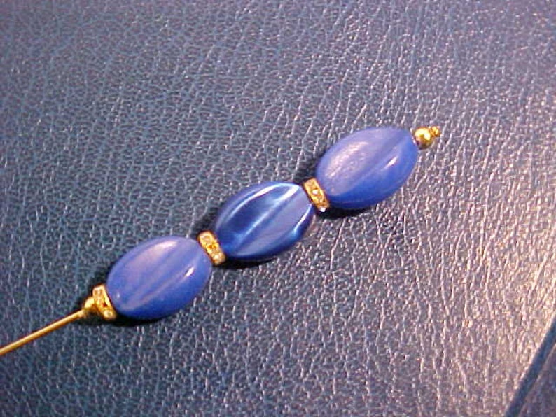 FREE shipping in the United States. 3 Vintage Style HAT PINS Super Fancy Tops