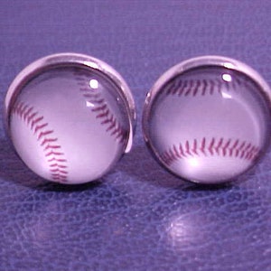 Mens Baseball Styled CUFF LINKS