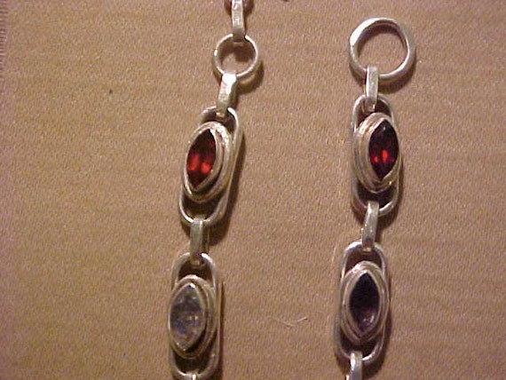 REDUCED Bracelet, Multy Gems in Sterling Silver, … - image 2
