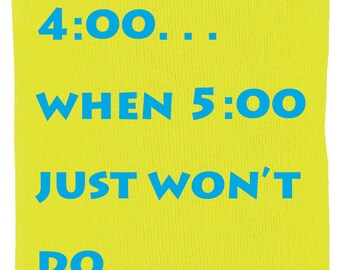 5:00 Can Coolers!  Summer time can coolers in bright yellow and sky blue are the perfect sunny day accesssory!