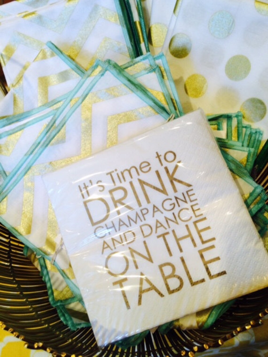 Cocktail Napkins Wedding & Birthday Celebrations It's Etsy
