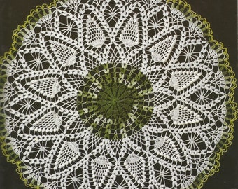 Vintage Round Lacy Doily Centre Piece Crochet PDF Pattern