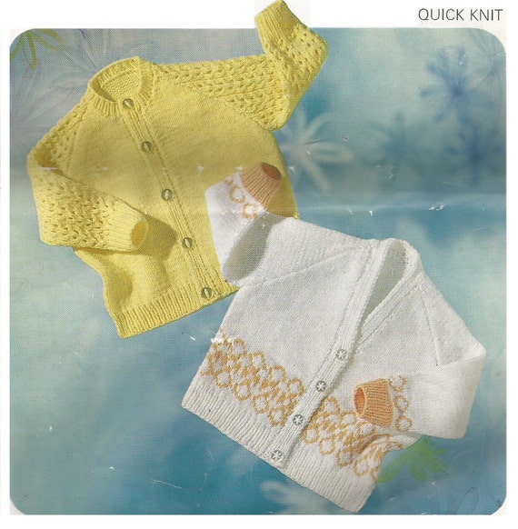 baby round neck cardigan knitting pattern
