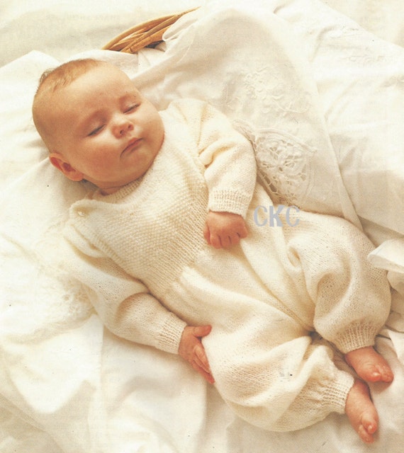 Vintage Baby Sweater And Overalls Dungarees Knitting PDF Etsy