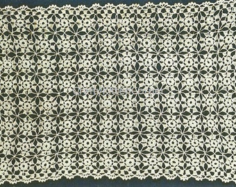 Vintage Rectangular Motif  Place Mat/ Tray Cloth Crochet PDF Pattern