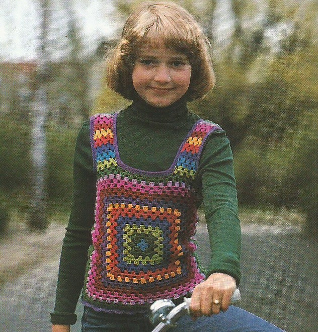 granny square vest crochet pattern