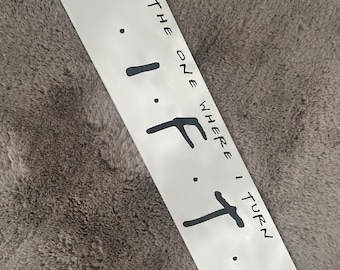 Friends style 50th Birthday party sash the one where I turn fifty
