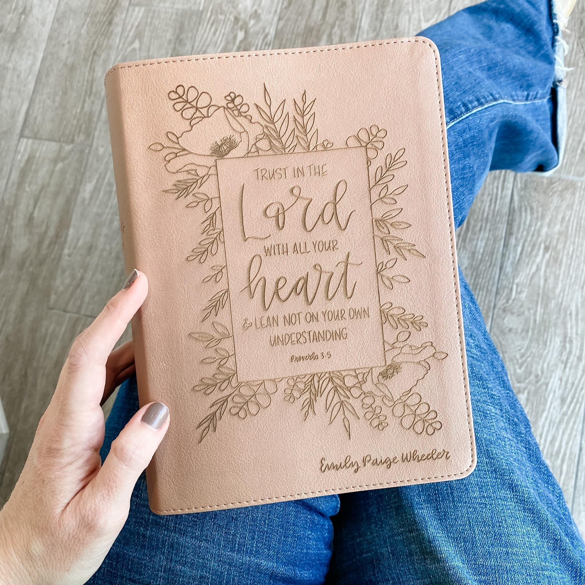PERSONALIZED CSB She Reads Truth Bible - Rose Gold - Trust in the Lord with all Your Heart - Add a Name to Lower Right Corner - CUSTOM