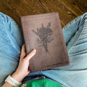 PERSONALIZED ESV Journaling Bible - Flower Bouquet - Large Print - Add Your Name - CUSTOM