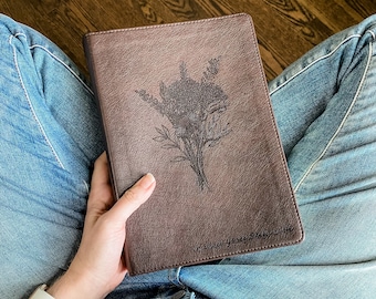 PERSONALIZED ESV Journaling Bible - Flower Bouquet - Large Print - Add Your Name - CUSTOM