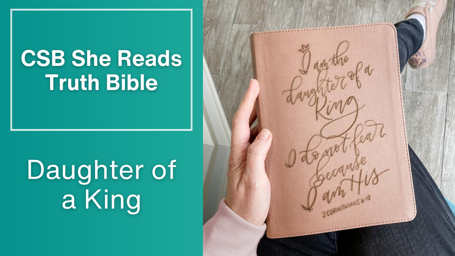 PERSONALIZED CSB She Reads Truth Bible Rose Gold I Am