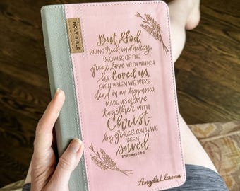 PERSONALIZED NIV Application Bible - By Grace, You Have Been Saved - Add Your Name - CUSTOM