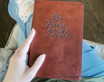 PERSONALIZED ESV Large Print Bible - The Holy Bible - Add a Name to Lower Right Corner