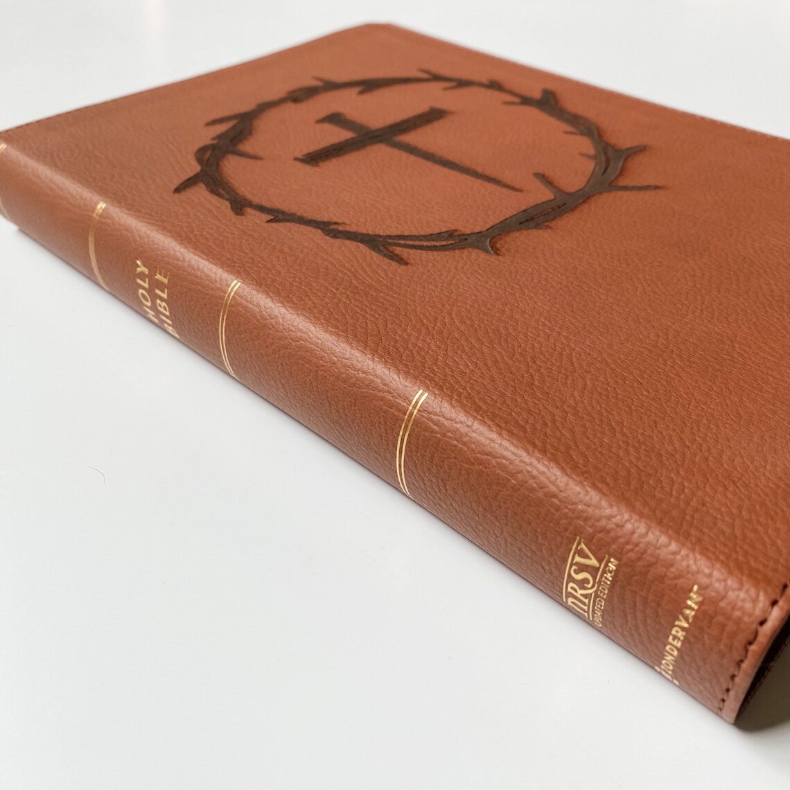 PERSONALIZED NRSV Bible With Apocrypha Crown of Thorns and Nail