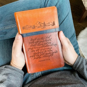 PERSONALIZED NIV Study Bible - Trust in the Lord With All Your Heart - Proverbs 3:5-6 - Red Letter - Add Your Name - CUSTOM