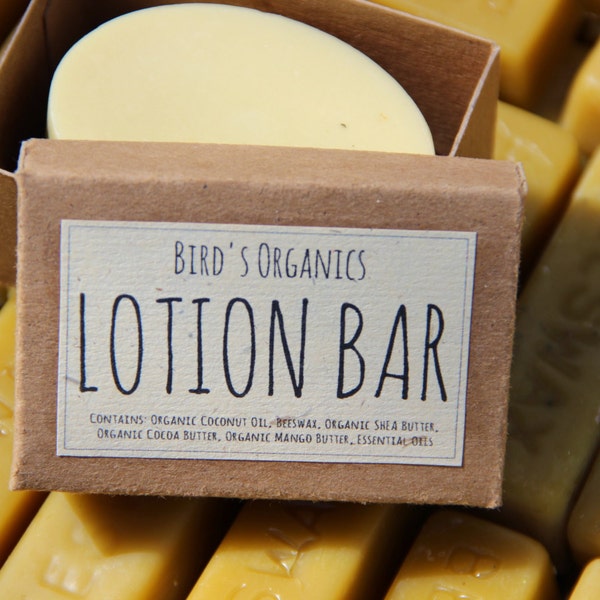 The BEST 3 oz. Organic Lavender Lotion Bar