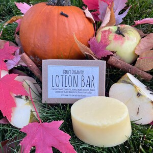 The BEST 3 oz. Organic Apple Spice Lotion Bar