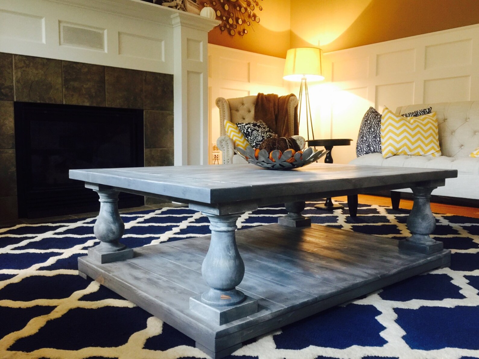 Custom Reclaimed Balustrade Coffee Table free Pickup and Etsy