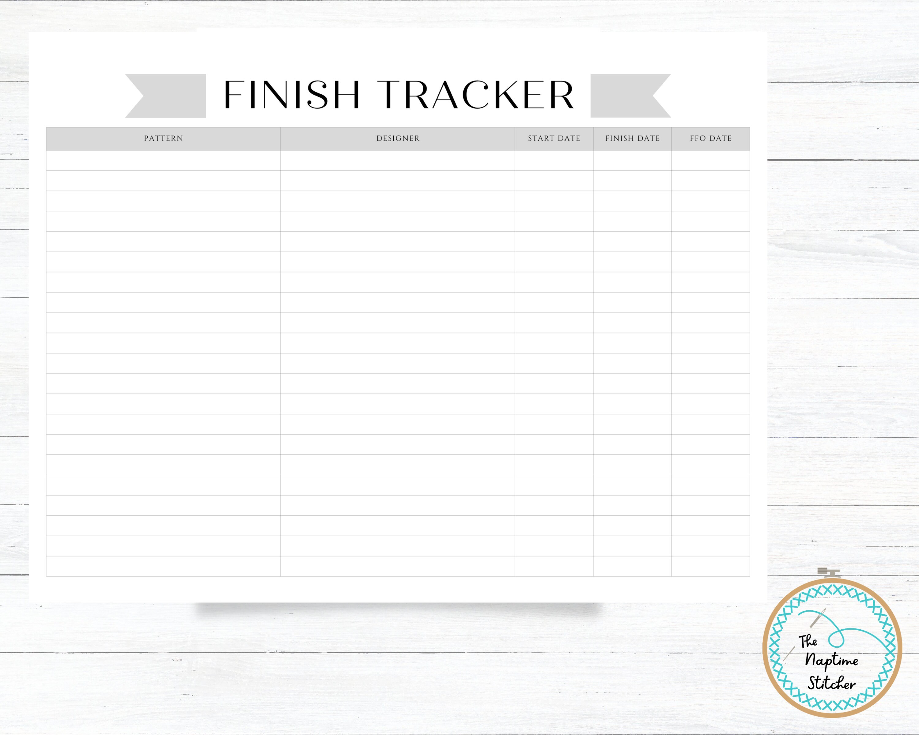 PRINTABLE Cross Stitch Finishes Bundle, WIP Tracker, Craft Organizer ...