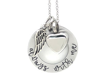 Davitu Hypoallergenic Mens Always in My Heart with Small urns Tree of Life Cremation Ashes urn Pendant Necklace Funeral Jewelry Davitu Hypoallergenic Mens Always in My Heart with Small urns Tree of Life Cremation Ashes urn Pendant Necklace Funeral Jewelry