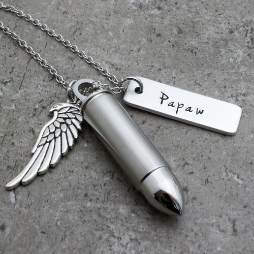 Bullet Urn Necklace Personalized 