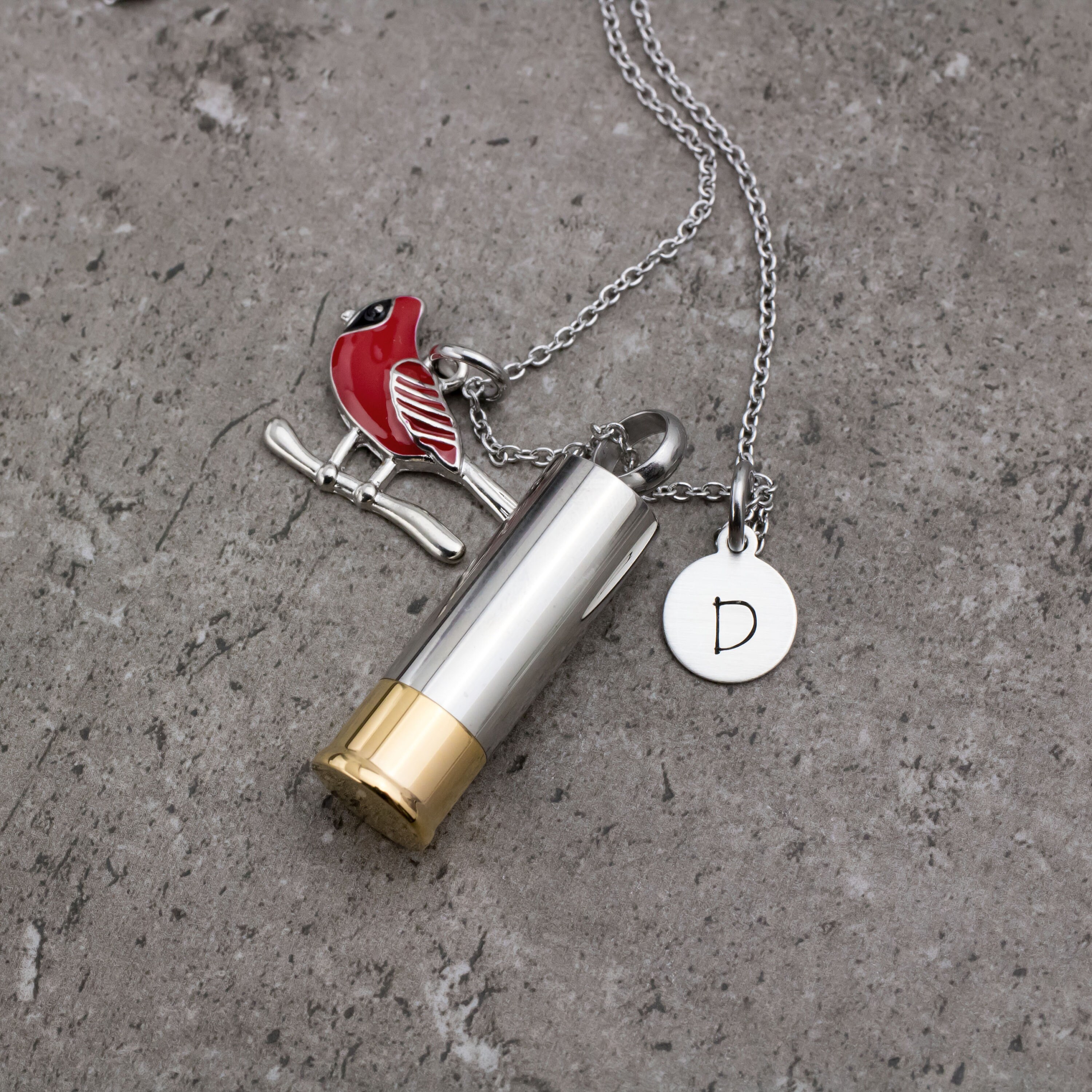 Cardinal Urn Necklace for Ashes Hair Soil Personalized Urn Etsy