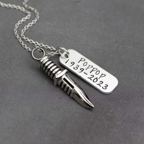 Knife Necklace Etsy