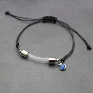 Glass Vial Urn Bracelet, Personalized Cremation Jewelry, Adjustable Bracelet For Ashes, Loss of Loved One, Remembrance Cremation Glass Tube